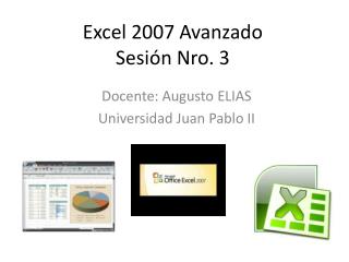 Excel 2007 Avanzado Sesión Nro. 3