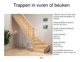 Trappen in vuren of beuken