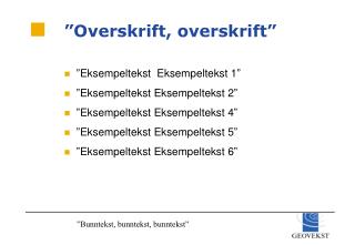 ”Overskrift, overskrift”