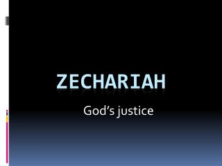 Zechariah