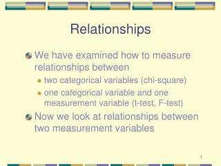 Relationships
