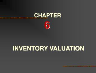 INVENTORY VALUATION