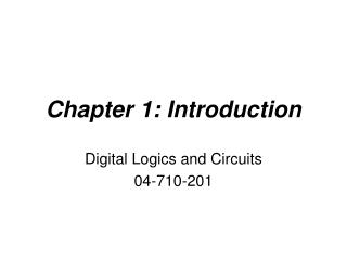 Chapter 1: Introduction