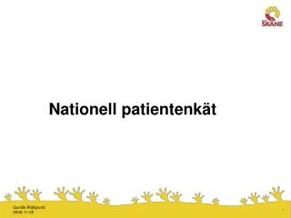 Nationell patientenkät