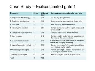 Case Study – Exilica Limited gate 1