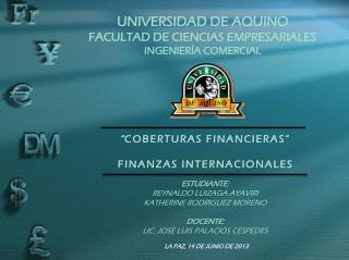 UNIVERSIDAD DE AQUINO FACULTAD DE CIENCIAS EMPRESARIALES INGENIER Í A COMERCIAL