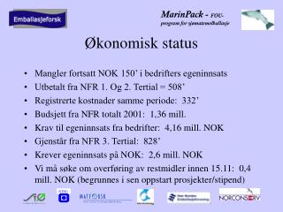 Økonomisk status