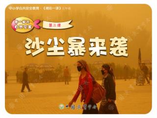  知道沙尘天气能见度低，外出时要格外小心； 了解沙尘暴形成的要素和危害；  掌握沙尘暴天气时保护自己的技巧。