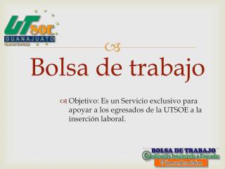 Bolsa de trabajo