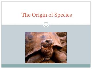 The Origin of Species