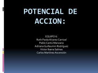 Potencial de accion :