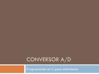 Conversor A/D