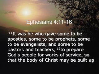 Ephesians 4:11-16