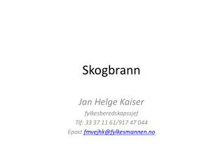 Skogbrann