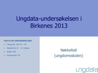 Ungdata-undersøkelsen i Birkenes 2013