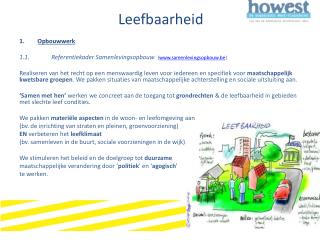 Leefbaarheid