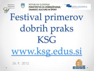 Festival primerov dobrih praks KSG ksgs.si