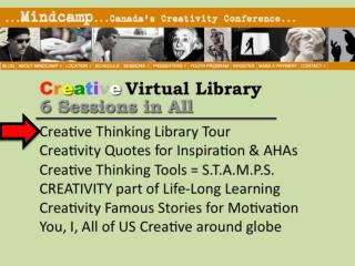 Creative Thinking Library Tour