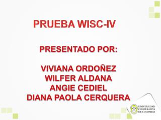 PRUEBA WISC-IV