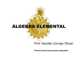 ÁLGEBRA ELEMENTAL