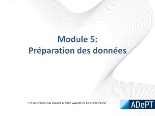 Module 5: Préparation des données