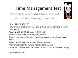 Time Management Test