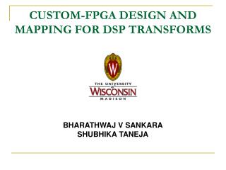 CUSTOM-FPGA DESIGN AND MAPPING FOR DSP TRANSFORMS