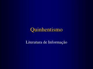 Quinhentismo