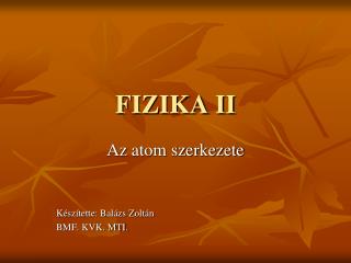 FIZIKA II