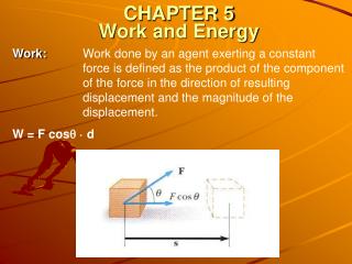 CHAPTER 5 Work and Energy