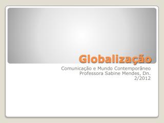 Globalização
