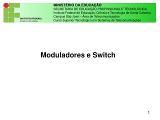 MINISTÉRIO DA EDUCAÇÃO SECRETARIA DE EDUCAÇÃO PROFISSIONAL E TECNOLÓGICA