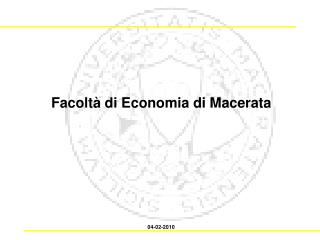 Facoltà di Economia di Macerata