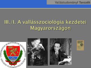 III./I. A vallásszociológia kezdetei Magyarországon