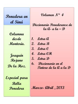 Ponedera en el Sinú