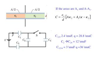 If the areas are A 1 and A-A 1 .