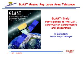 GLAST:Gamma Ray Large Area Telescope