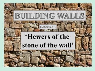 BUILDING WALLS