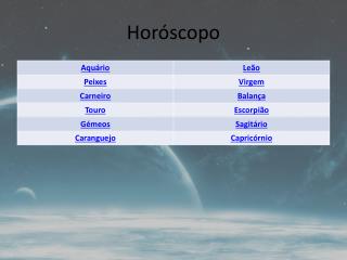 Horóscopo