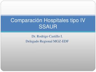 Comparación Hospitales tipo IV SSAUR