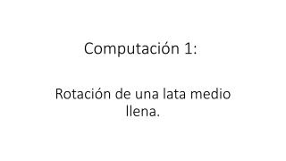 Computación 1: