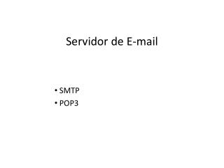 Servidor de E-mail