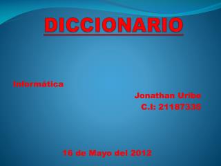 DICCIONARIO