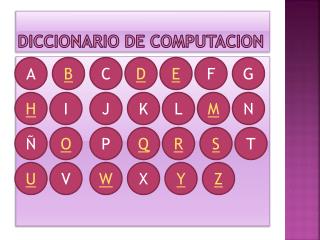 DICCIONARIO DE COMPUTACION