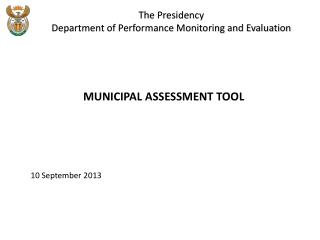 The Presidency Department of Performance Monitoring and Evaluation