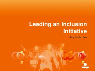 Leading an Inclusion Initiative