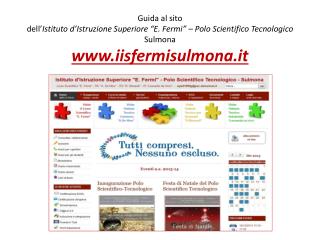 Altra zona utile è quella con i link ai siti istituzionali :