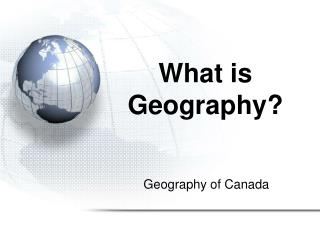 What is Geography?