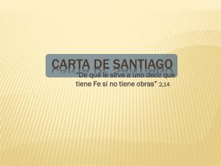 Carta de Santiago