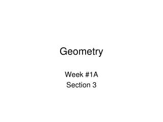 Geometry